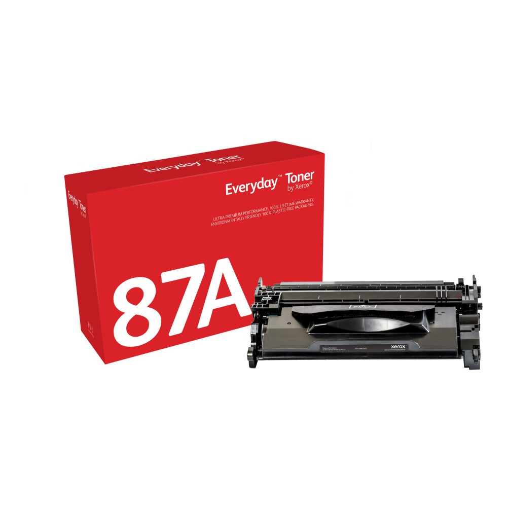 Everyday Toner Preto compatível com HP 87A (CF287A CRG-041 CRG-121), Capacidade padrão