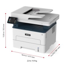 Xerox B235 A4 34ppm Sem fios Duplex Cópia Impressão Digitalização Fax PS3 PCL5e 6 ADF 2 bandejas Total 251 folhas