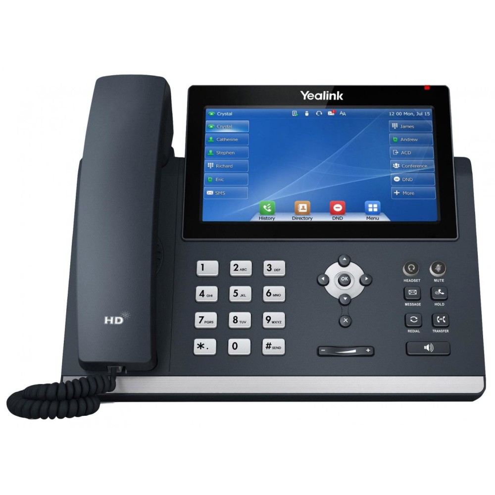 Yealink SIP-T48U telefone IP Cinzento LED Wi-Fi