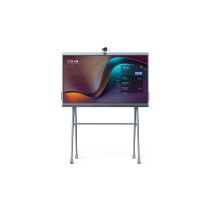 Yealink MeetingBoard Plasma interativo 165,1 cm (65") LED Wi-Fi 4K Ultra HD Preto Ecrã táctil Processador built-in Android 10