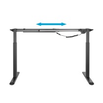 AISENS DF01B-079 estrutura de mesa de pé Eléctrico 2 perna(s) Preto