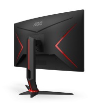 AOC CQ27G2S BK monitor de ecrã 68,6 cm (27") 2560 x 1440 pixels Quad HD Preto, Vermelho