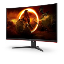 AOC G2 C32G2ZE BK monitor de ecrã 80 cm (31.5") 1920 x 1080 pixels Full HD LED Preto, Vermelho