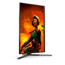 AOC G3 U27G3X BK monitor de ecrã 68,6 cm (27") 3840 x 2160 pixels 4K Ultra HD LED Preto, Vermelho