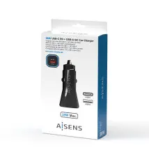 Carregador de Isqueiro Duplo AISENS (USB-C - USB-A - 38W)