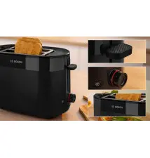 Torradeira BOSCH TAT2M123 (2 fatias - 950W - Preto)