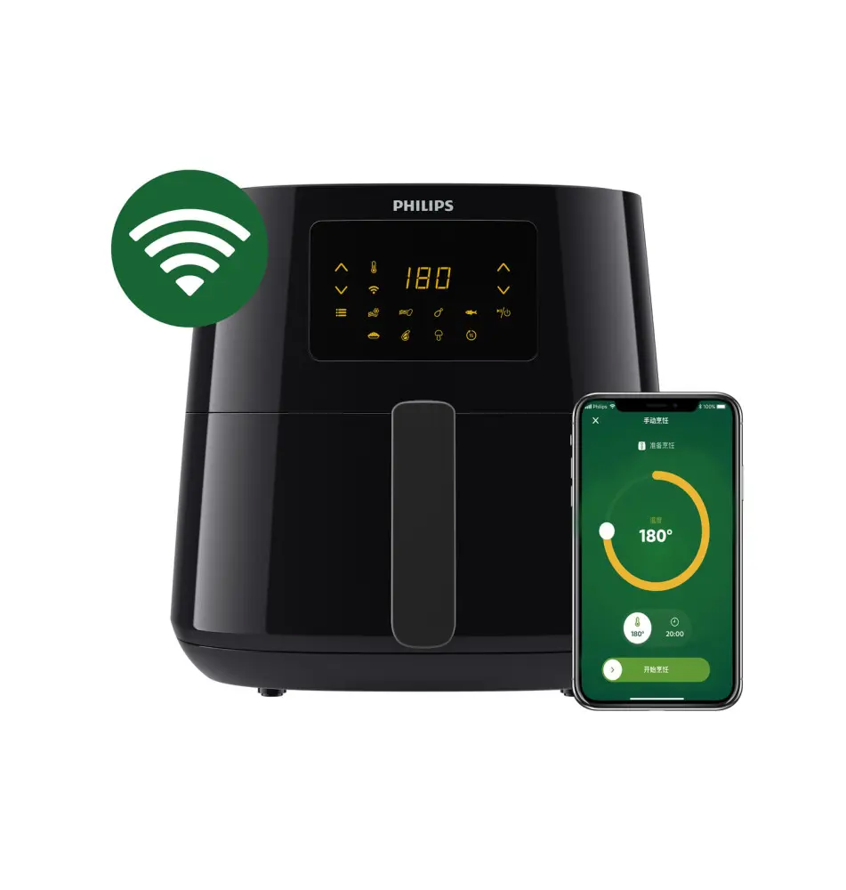 Fritadeira PHILIPS Essential XL HD9280 70 (6,2L - Rapid Air - 1,2Kg)