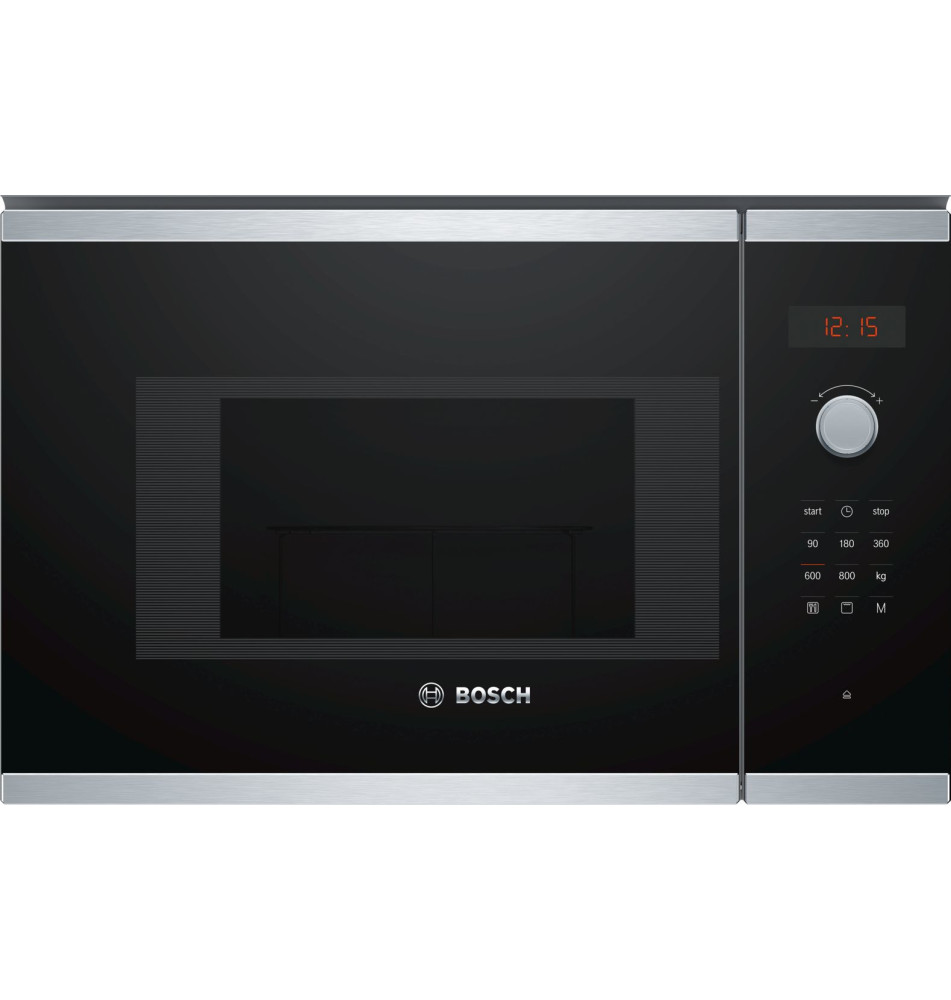 Micro-Ondas BOSCH BEL523MS0 800W (Encastre - 20L - Preto Inox)