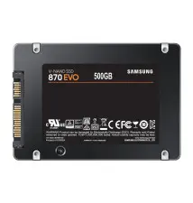 Disco SSD SAMSUNG 870 Evo 500GB (2.5'' - SATA III - 560 MB s)