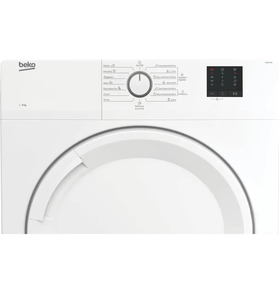 Máquina de Secar Roupa BEKO DV8120N (Independente - 8Kg - Branco)
