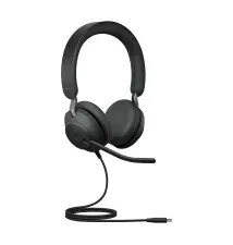 Auscultadores JABRA Evolve2 40 SE (USB-C - Com Fios - Preto)