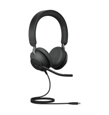 Auscultadores JABRA Evolve2 40 SE (USB-C - Com Fios - Preto)