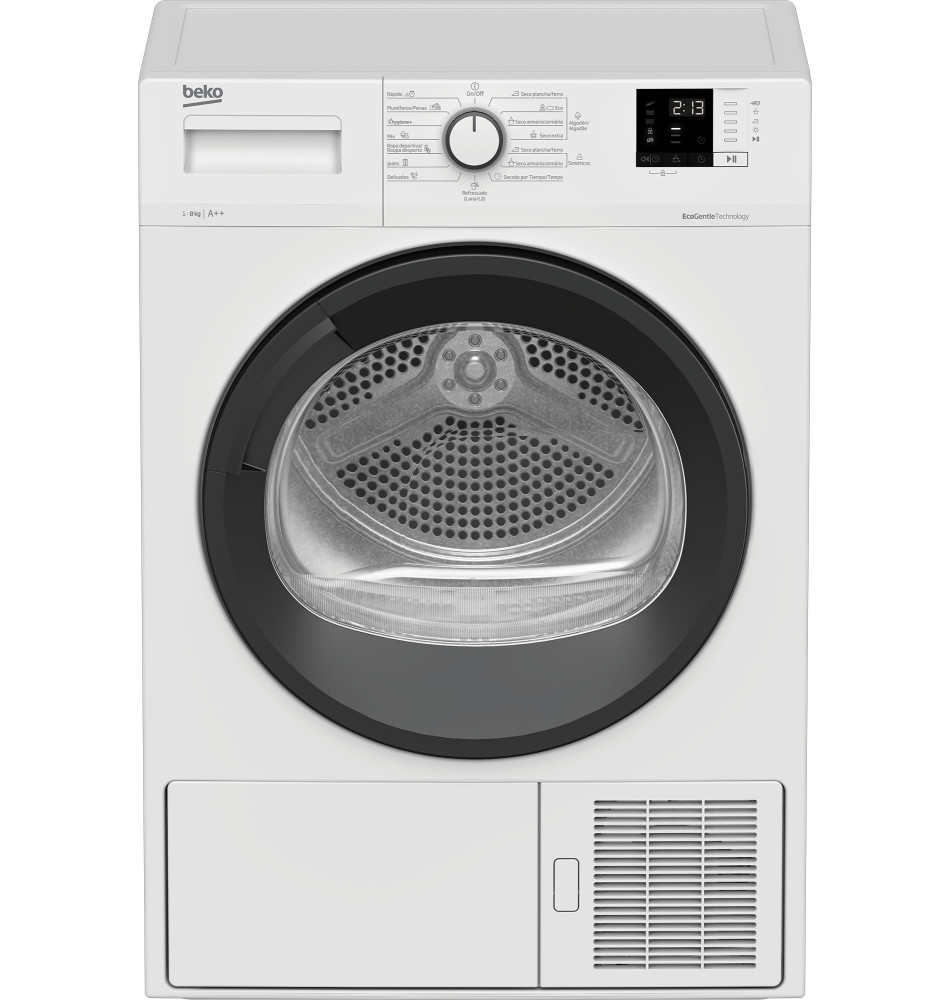 Máquina de Secar Roupa BEKO DHS8413GA1 (Independente - 8Kg - Branco)