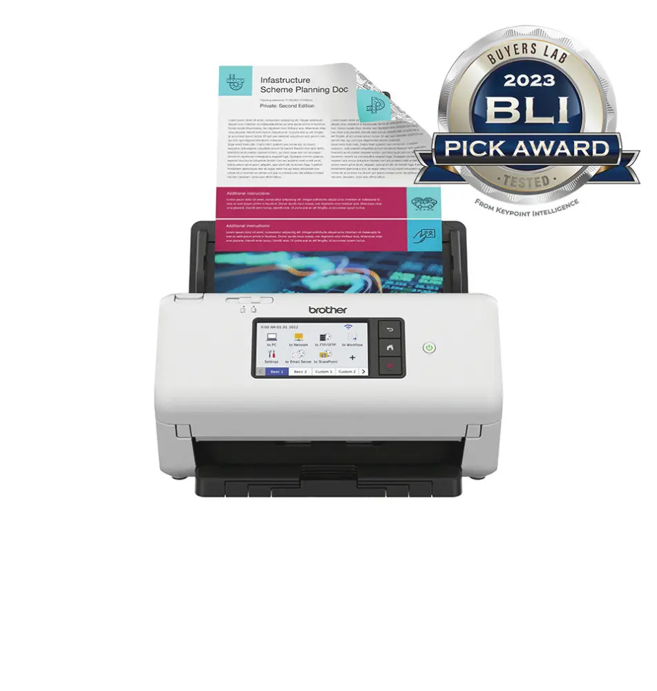 Scanner BROTHER ADS-4700W (512Mb - Preto Branco - 4,3'')
