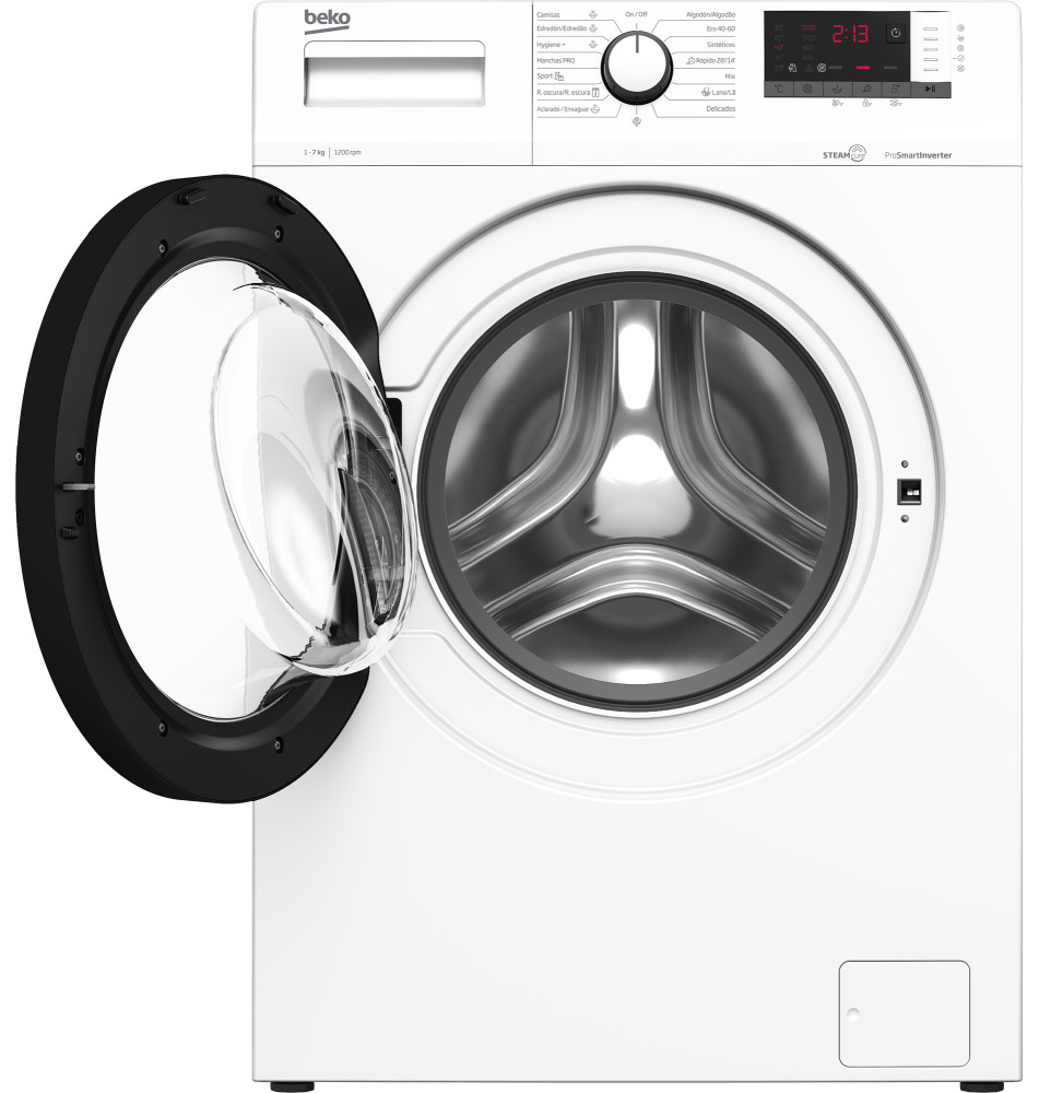 Máquina de Lavar Roupa BEKO WRA7615XW (Independente - 7 kg - Branco)