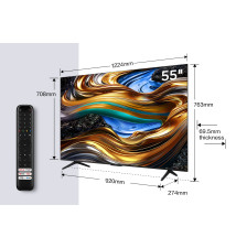 Televisor TCL P75 55" (LED - Smart TV - Titânio)