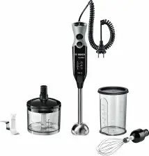 Liquidificador BOSCH MSM67170 (750 W - 12 velocidades - Preto Prateado)