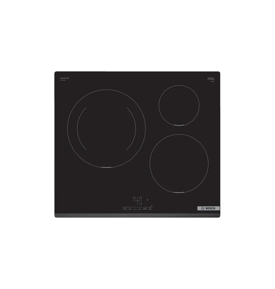 Placa de Indução BOSCH Serie 4 PUJ631BB5E (Encastre - 3 zonas - Preto)