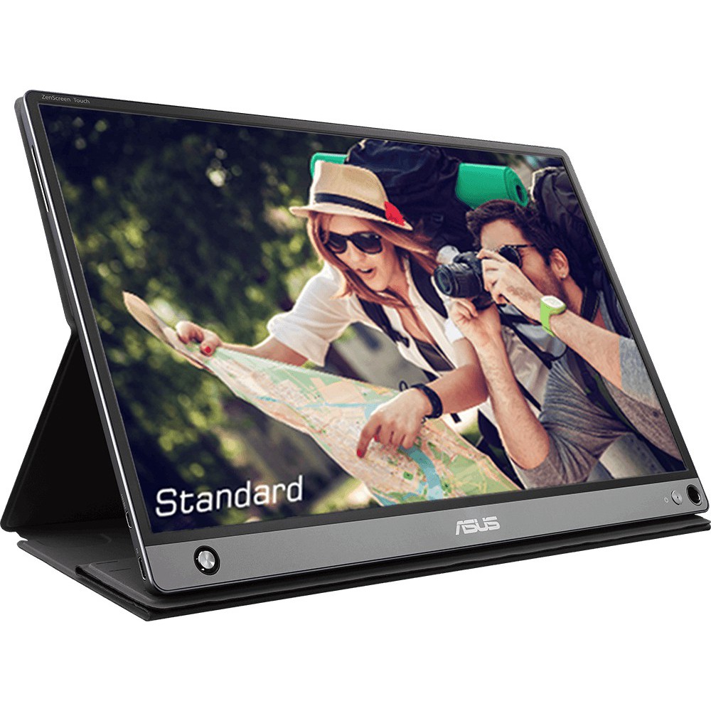 ASUS MB16AMT monitor de ecrã 39,6 cm (15.6") 1920 x 1080 pixels Full HD LED Ecrã táctil Multi-utilizador Preto, Cinzento