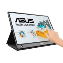 ASUS MB16AMT monitor de ecrã 39,6 cm (15.6") 1920 x 1080 pixels Full HD LED Ecrã táctil Multi-utilizador Preto, Cinzento