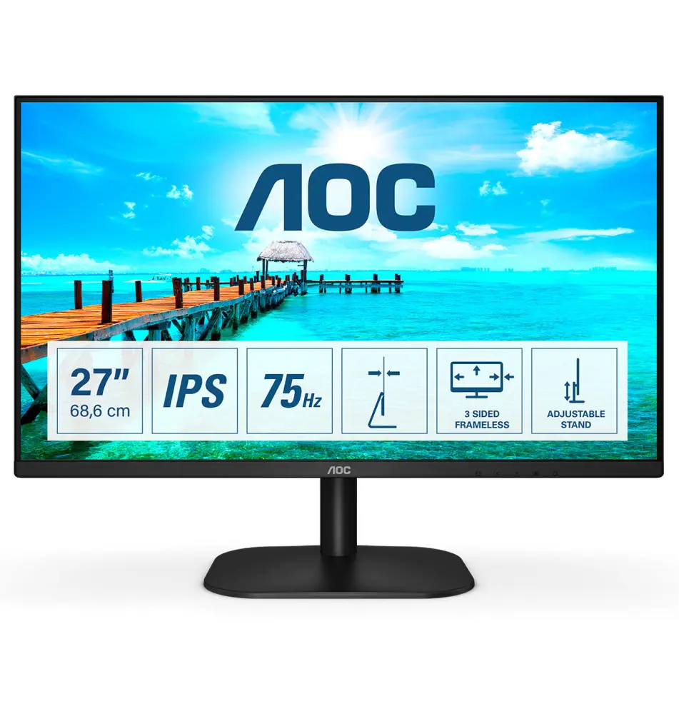 Monitor AOC B2 27B2DA 27" (4ms - 75Hz - IPS)