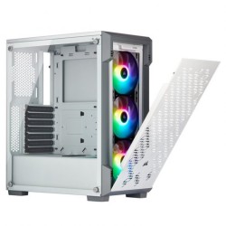 Caixa ATX Corsair iCUE 220T RGB Airflow Vidro Temperado Branca