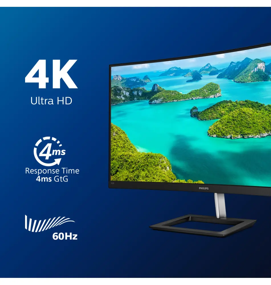 Monitor PHILIPS E Line 328E1CA 32'' (4ms - 60Hz - VA)