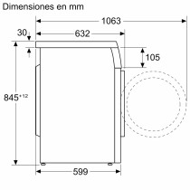 Bosch WUU28T63ES máquina de lavar 8 kg