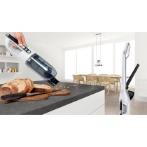 Bosch Serie 4 BBH32551 aspirador de mão Metálico, Branco Sem bolsa