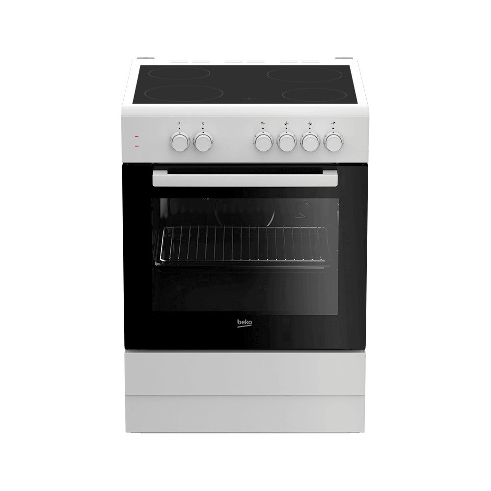 Beko FSS67000GW fogão Fogão independente Eléctrico Cerâmica Branco