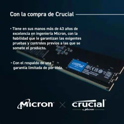 Memória RAM Crucial 1x32GB 4800MHz CL40 DDR5