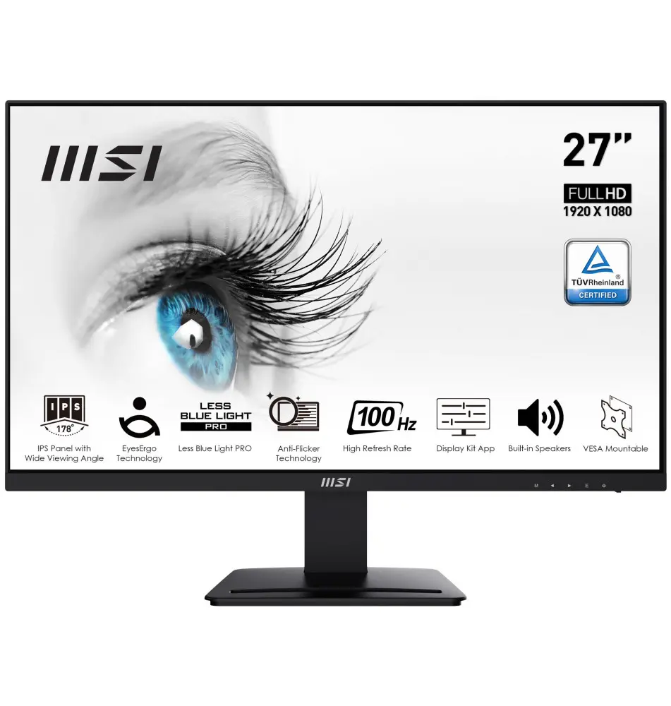 Monitor MSI Pro MP273A 27'' (1ms - 100Hz - IPS)