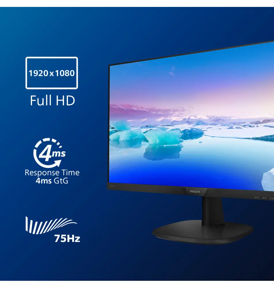 Monitor PHILIPS V Line Monitor 273V7QDAB 27'' (4ms - 75Hz - IPS)