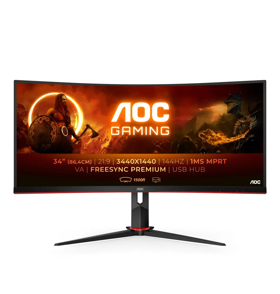 Monitor AOC G2 CU34G2X 34'' (1ms - 144Hz - VA)
