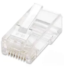Conector RJ-45 INTELLINET (100 unidades - Transparente - U UTP)