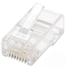Conector RJ-45 INTELLINET (Cat6 - 100 unidades - Transparente)