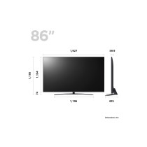 LG 86UR81006LA 2,18 m (86") 4K Ultra HD Smart TV Wi-Fi Preto