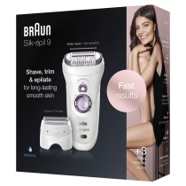 Braun Silk-épil 9 81706314 depiladora de arranque 40 pinças Branco, Violeta