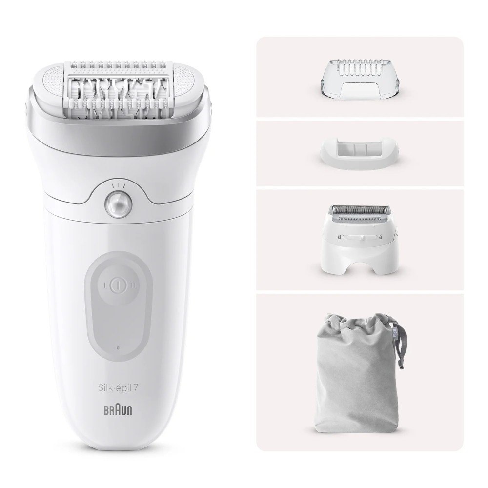 Braun Silk-épil 7 7-041 Cinzento, Branco