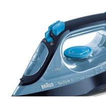 Braun TexStyle 3 SI 3050 BL Ferro a seco e a vapor Base de cerâmica 2400 W Azul