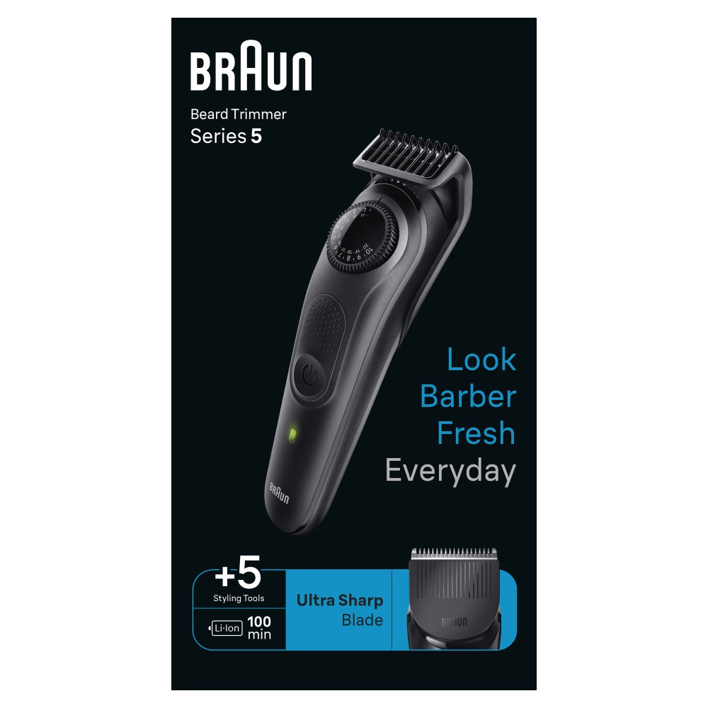 Braun BeardTrimmer 5 BT5420 Bateria 40 2 cm Preto