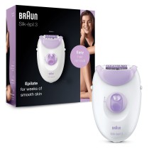 Braun Silk-épil 3 3170 20 pinças Branco, Roxo