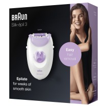 Braun Silk-épil 3 3170 20 pinças Branco, Roxo