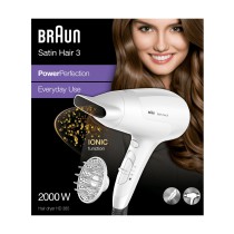 Braun Satin Hair 3 secador de cabelo 2000 W Branco