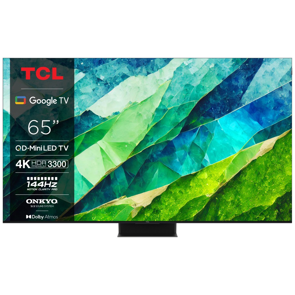 TCL C855 Series 65C855 TV 165,1 cm (65") 4K Ultra HD Smart TV Wi-Fi Preto 3500 cd m²