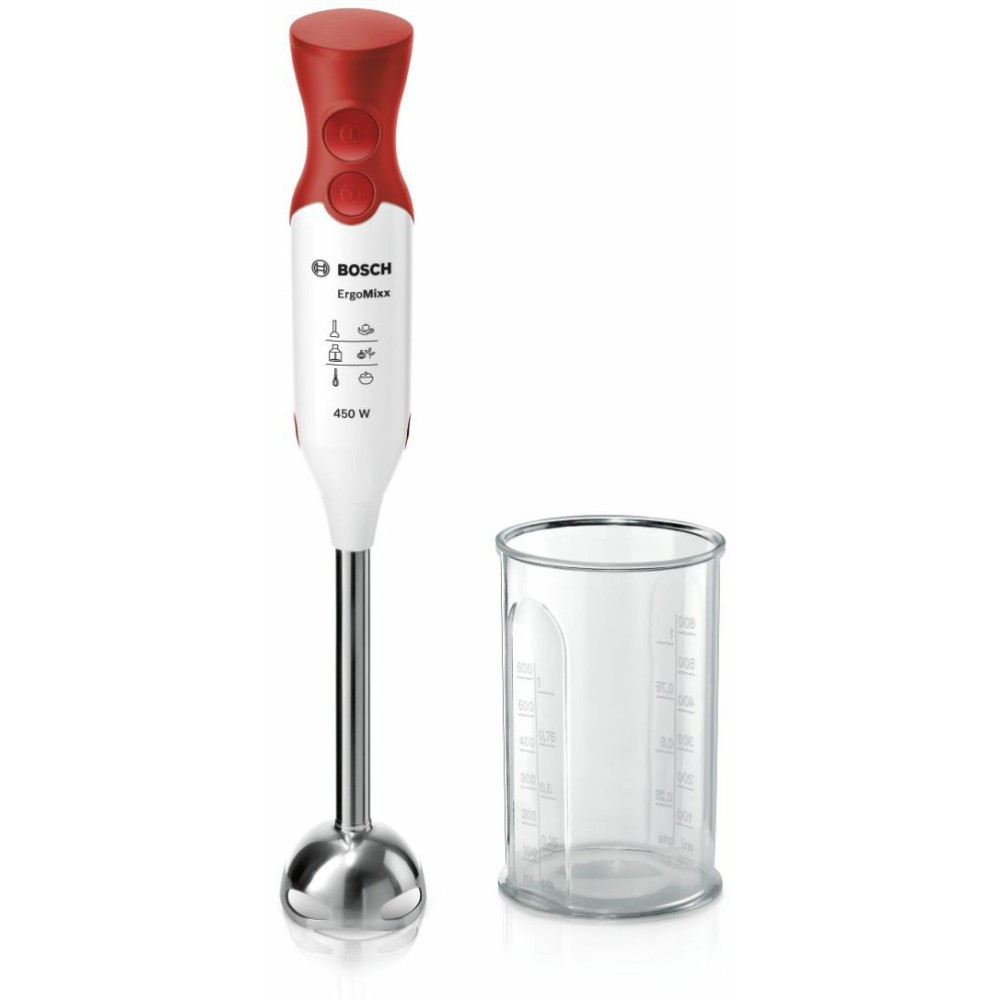 Bosch MSM64110 liquidificador Varinha mágica 450 W Vermelho, Branco