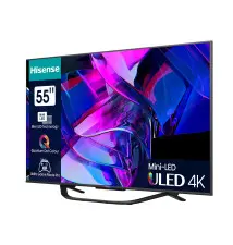 Televisor HISENSE 55U7KQ 55'' (Mini LED - 4K Ultra HD - Preto)