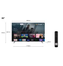 Televisor TCL C64 Series 85C649 85'' (QLED - 4K Ultra HD - Titânio)