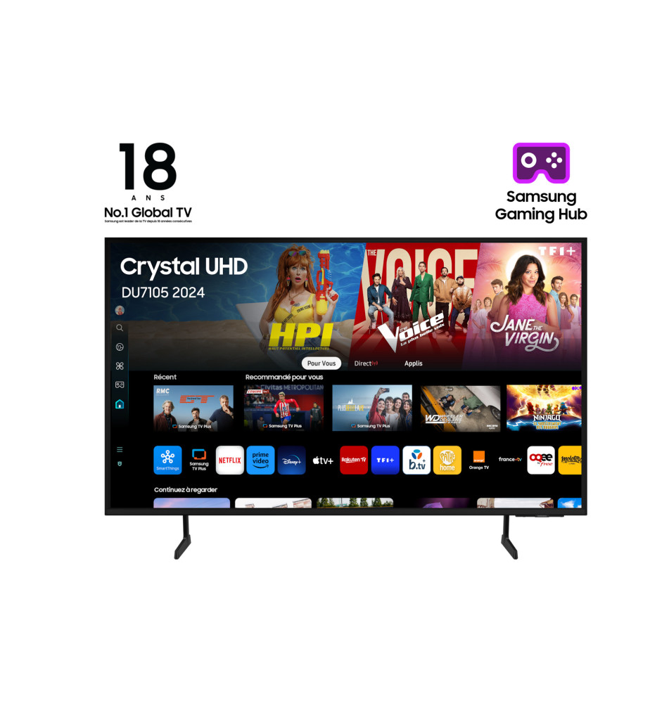 Televisor SAMSUNG TU55DU7105K 55'' (LED - 4K Ultra HD - Preto)