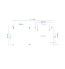 Suporte de Monitor TOOQ (3Kg de capacidade - Aço - Preto)